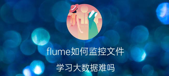 flume如何监控文件 学习大数据难吗？